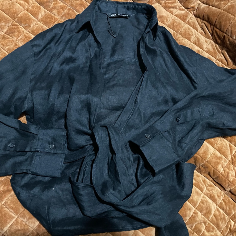 Zara Midnight Blue Casual Shirt